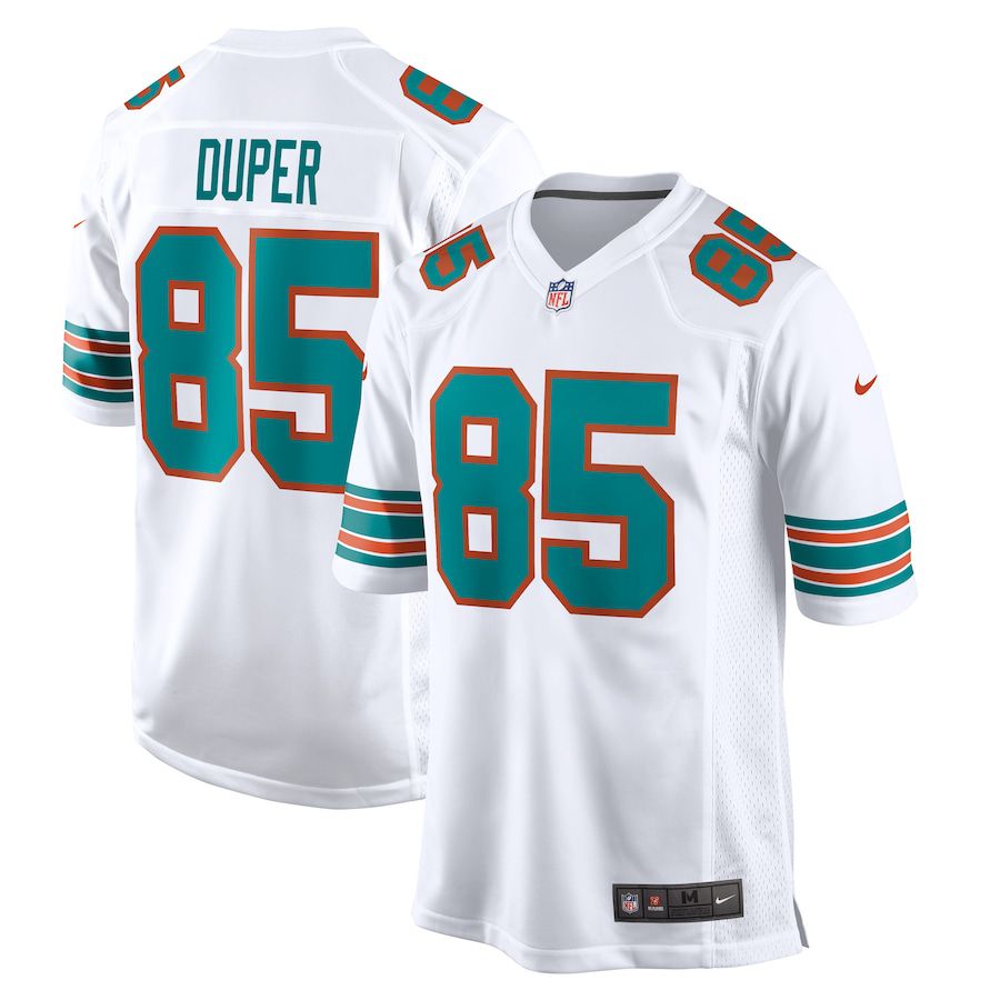Men Miami Dolphins #85 Mark Duper Nike White Game Retired Player NFL Jersey